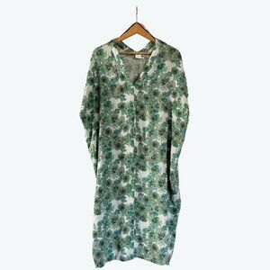 H&M - Green Floral Kaftan - XS